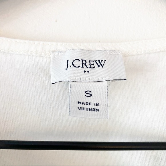 J. CREW Factory Polka Dot Ruffle Shoulder Blouse NWOT - Picture 7 of 8